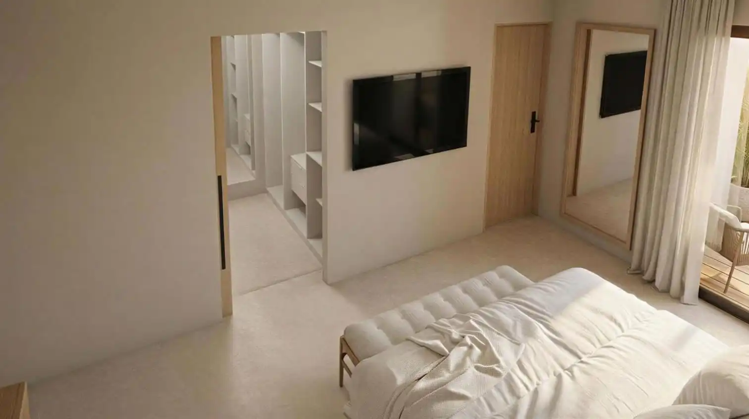 Bedroom of Detached homes for sale in Cantallops  with Air Conditioner, Heating and Private garden