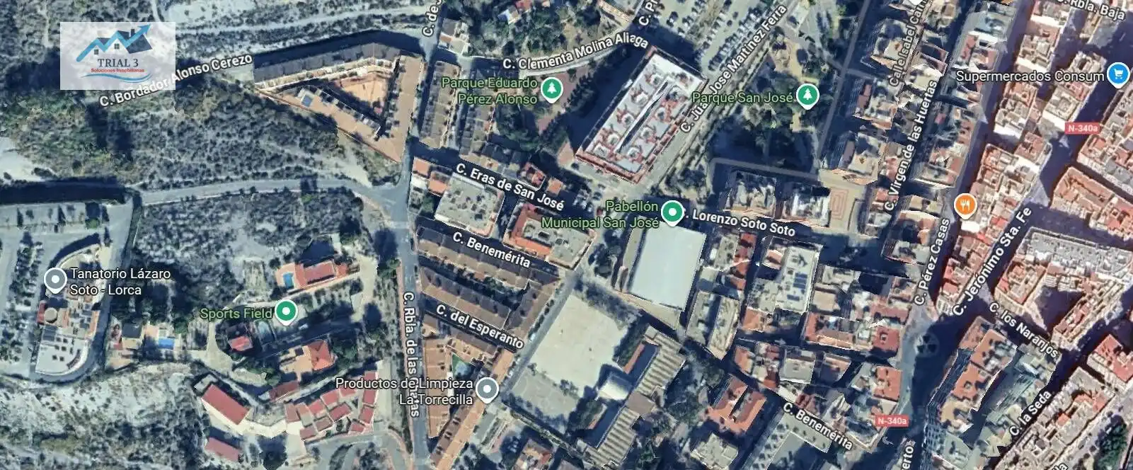 Außenansicht von Wohnung zum Verkauf in Lorca mit Privatgarten, Terrasse und Balkon