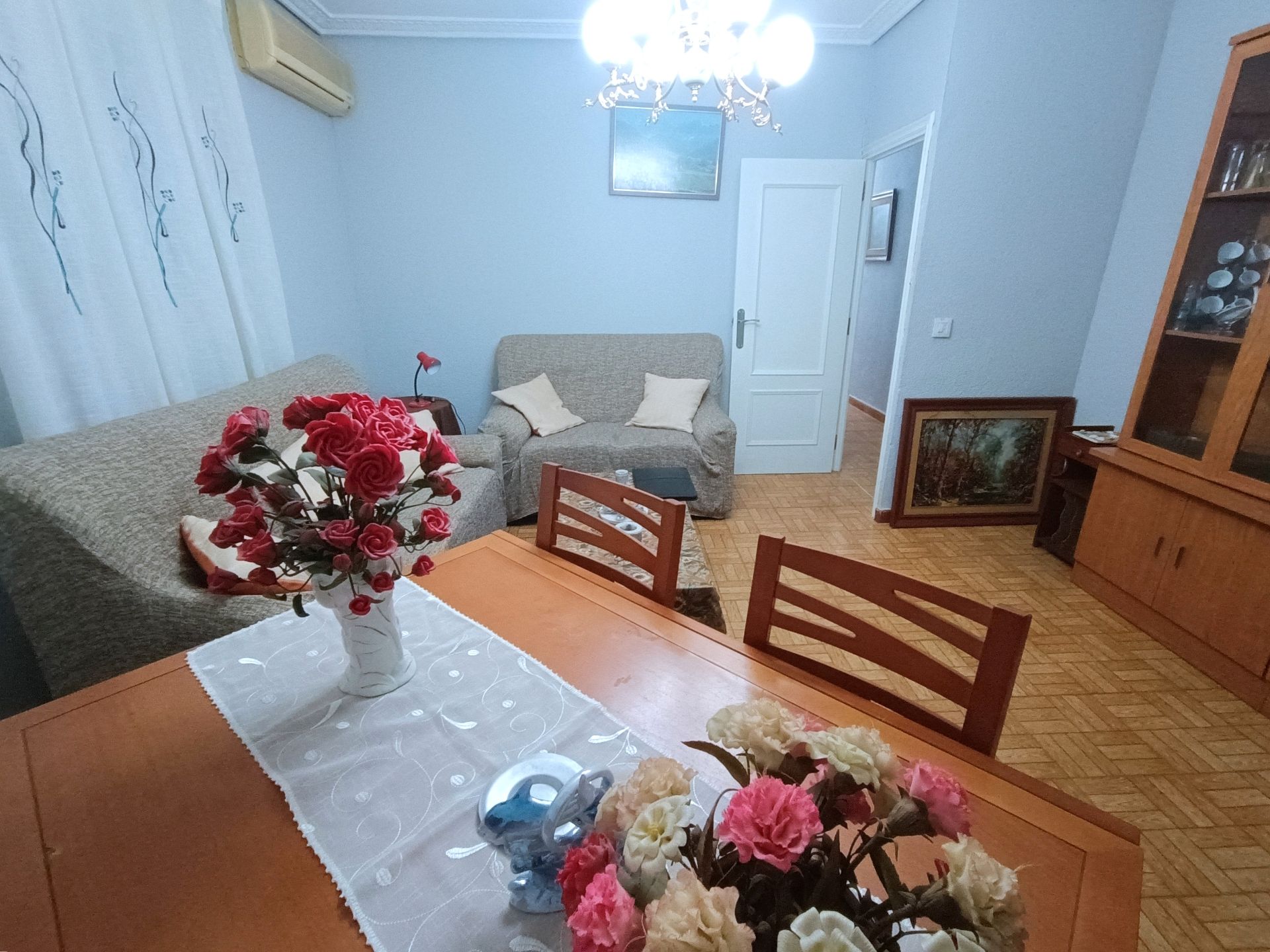 Sala d'estar de Pis de lloguer en Fuenlabrada amb Calefacció, Terrassa i Moblat