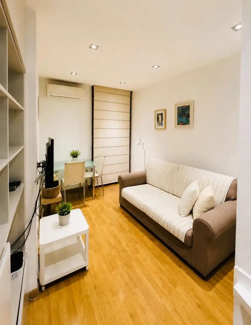 Living room of Flat for rent in Las Palmas de Gran Canaria  with Air Conditioner, Parquet flooring and Terrace