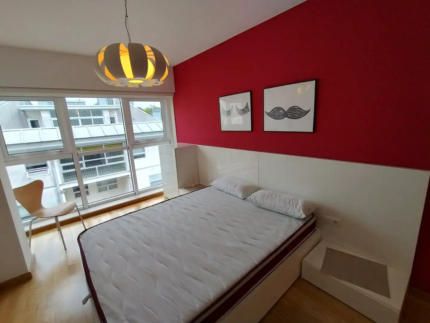 Bedroom of Flat for rent in Santiago de Compostela   with Heating, Storage room and Furnished