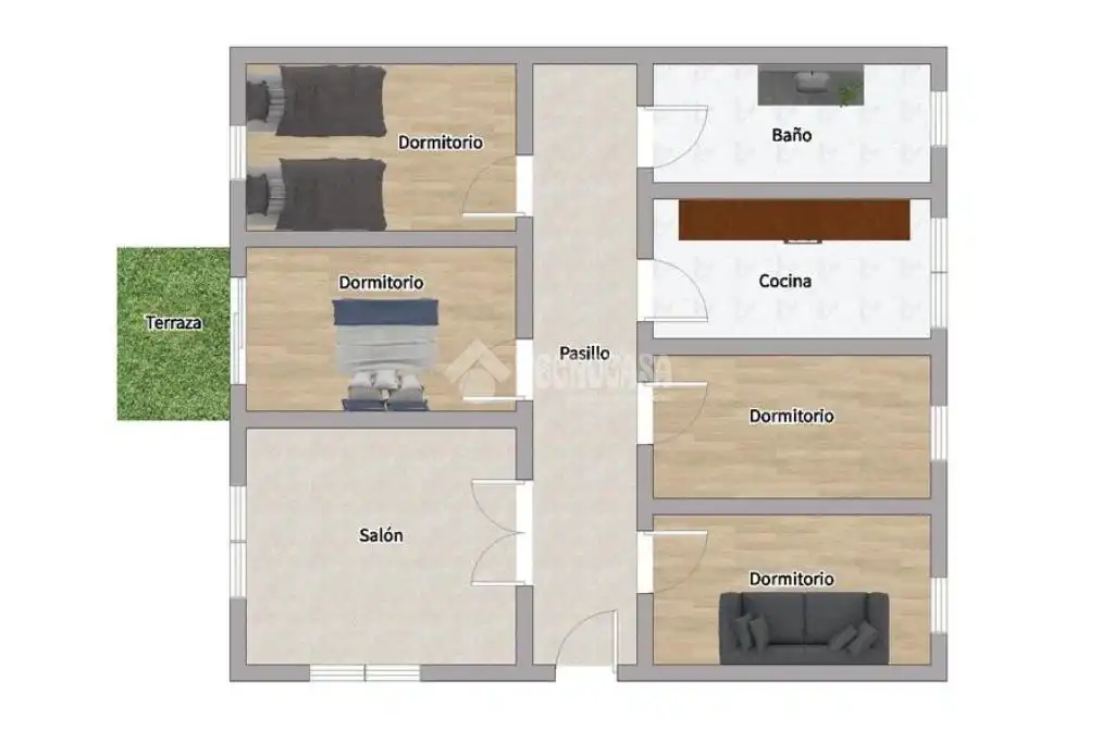 Casa adosada en venta en Mocejón con Aire acondicionado, Calefacción y Balcón