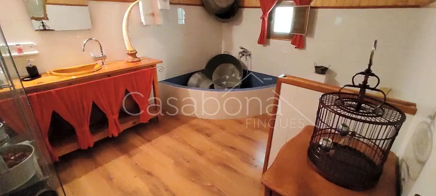 Cocina de Finca rústica en venta en Arbúcies con Jardín privado, Terraza y Amueblado