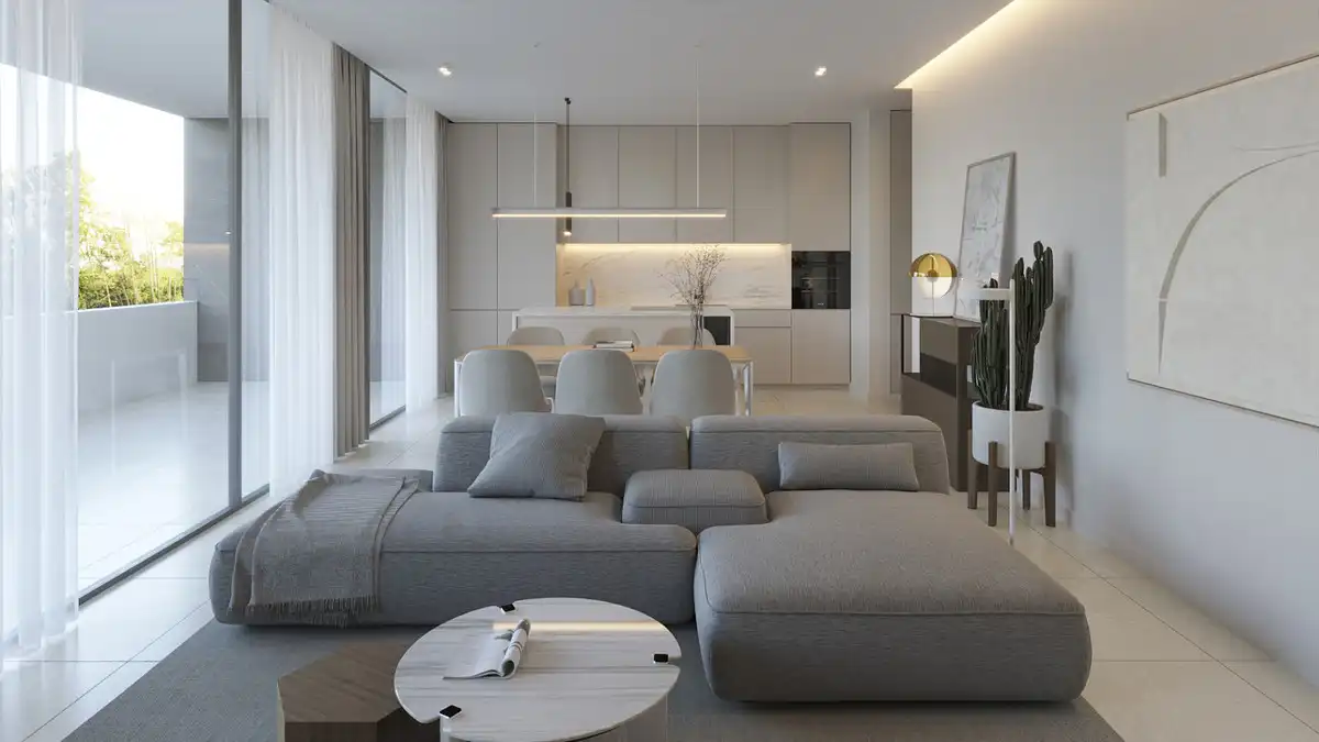 Sala d'estar de Apartament en venda en L'Alfàs del Pi