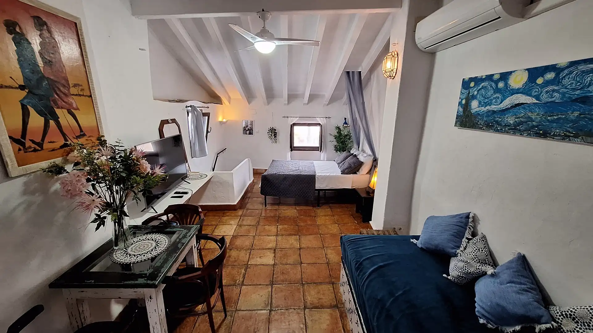 Schlafzimmer von Einfamilien-Reihenhaus zum Verkauf in Oliva mit Klimaanlage, Abstellraum und Whirlpool