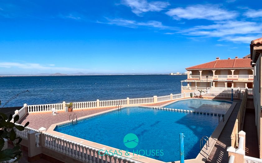 Piscina de Dúplex en venda en La Manga del Mar Menor amb Terrassa, Moblat i Forn