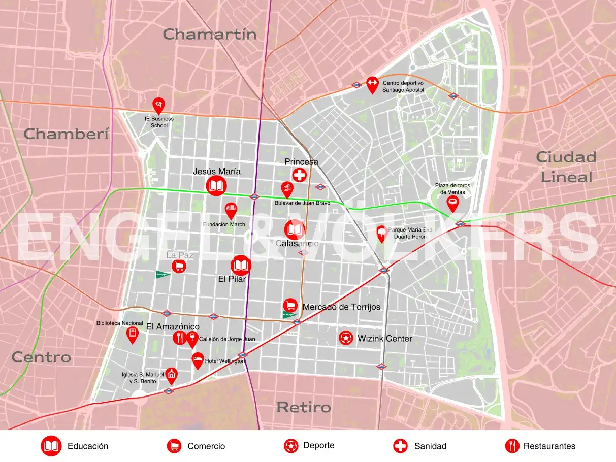 Außenansicht von Wohnung zur Miete in Madrid mit Klimaanlage, Heizung und Schwimmbad