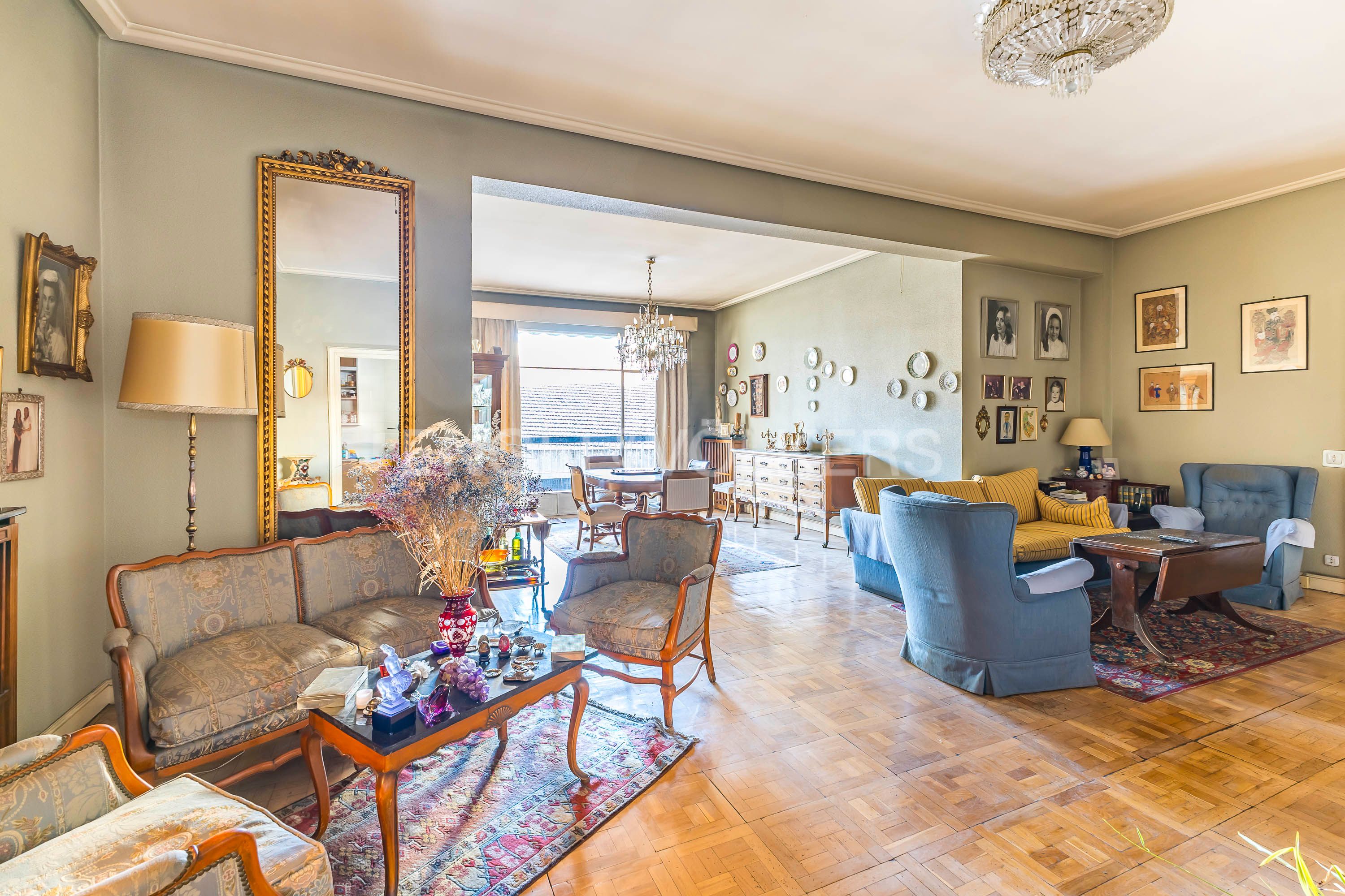 Living room of Apartment for sale in  Madrid Capital  with Air Conditioner, Heating and Terrace