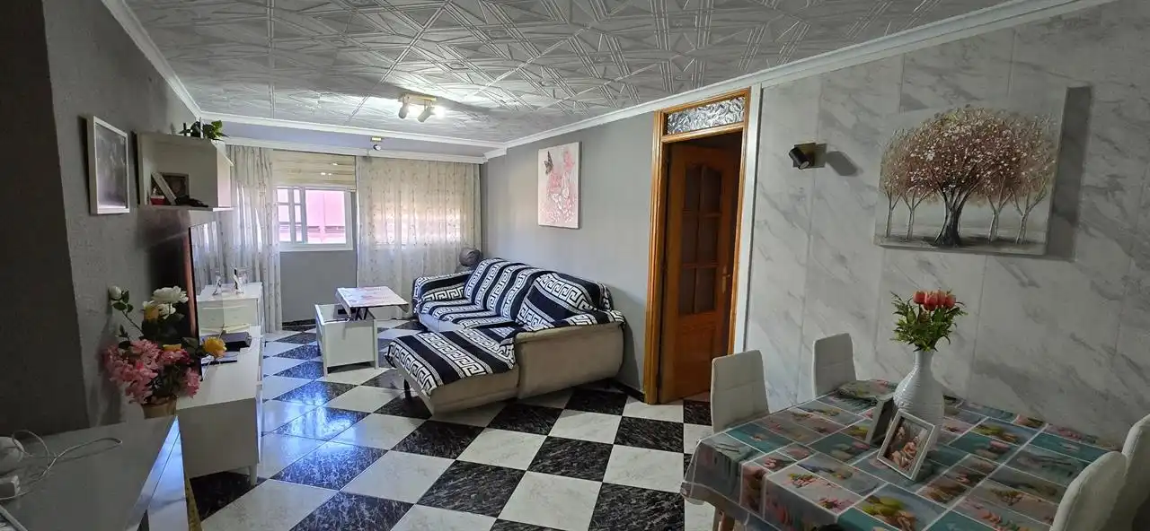 Wohnzimmer von Wohnung zum Verkauf in Málaga mit Möbliert