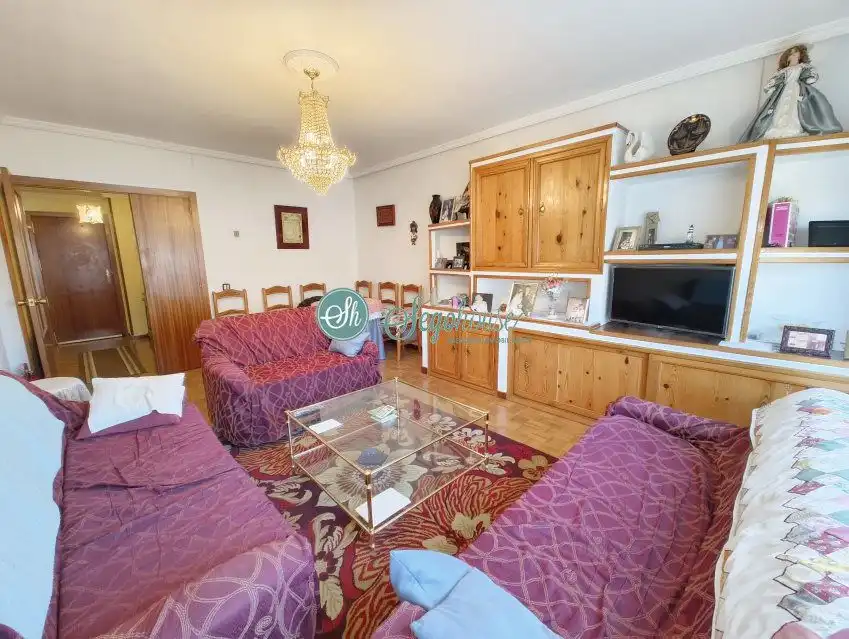 Living room of Flat for sale in Segovia  with Heating, Parquet flooring and Terrace