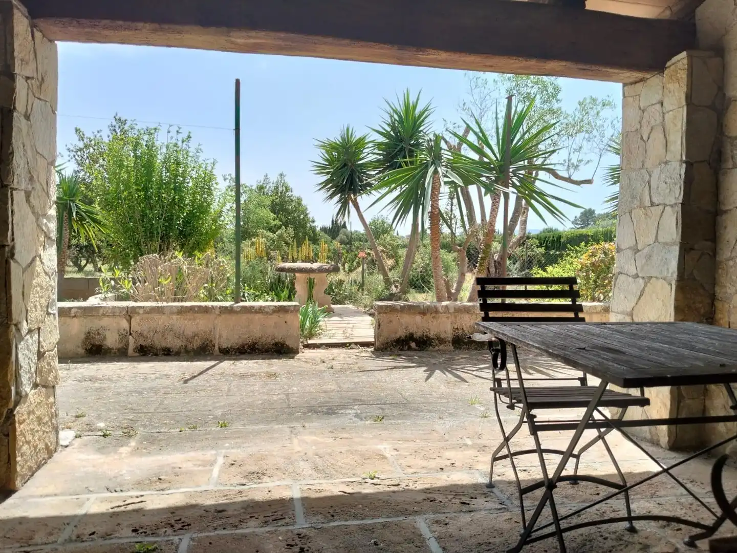 Terrasse von Haus oder Chalet zur Miete in Sencelles mit Privatgarten, Terrasse und Abstellraum