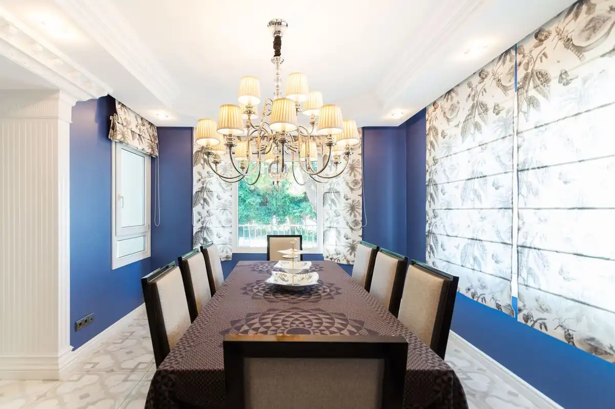 Comedor de Casa o chalet de alquiler en Marbella con Aire acondicionado, Jardín privado y Piscina