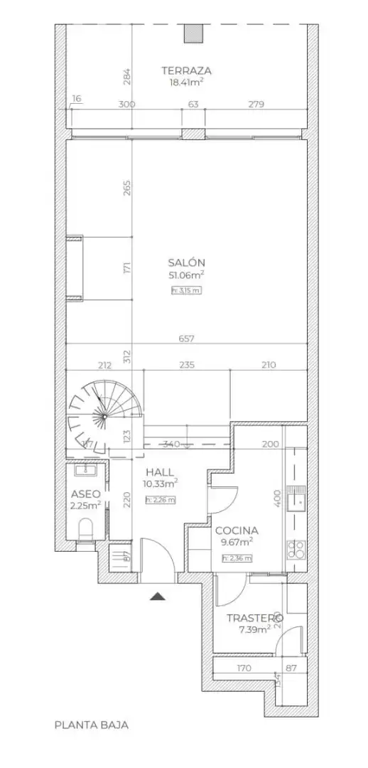 Casa a schiera con terrazza in vendita a Calle Hernán Cortés, imagen 40
