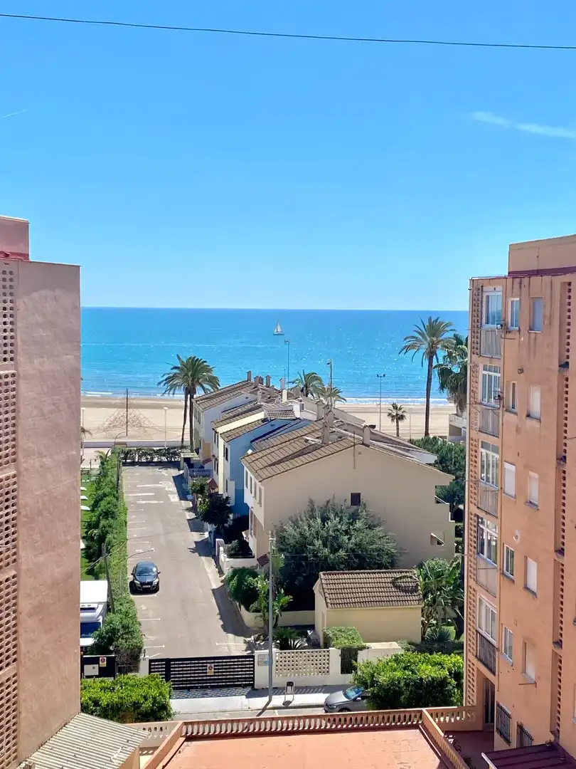 Exterior view of Flat for sale in La Pobla de Farnals  with Air Conditioner, Private garden and Balcony