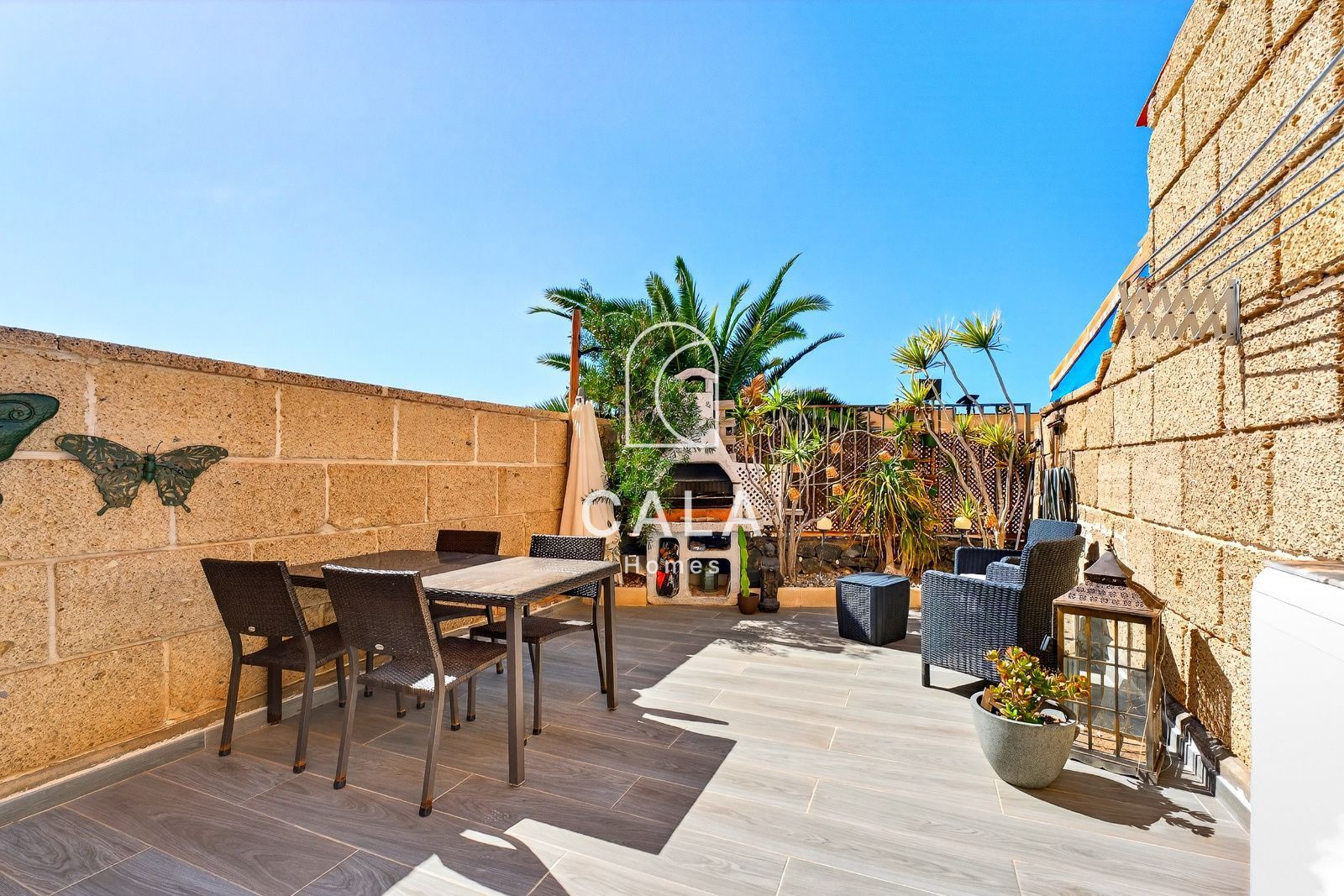 Terraza de Dúplex en venta en Adeje con Aire acondicionado, Calefacción y Jardín privado