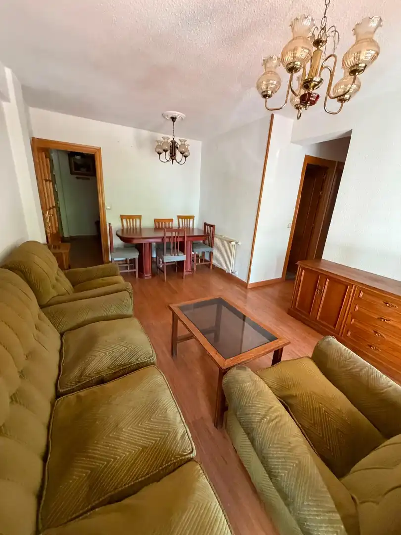 Living room of Flat for sale in Móstoles  with Heating, Terrace and Furnished
