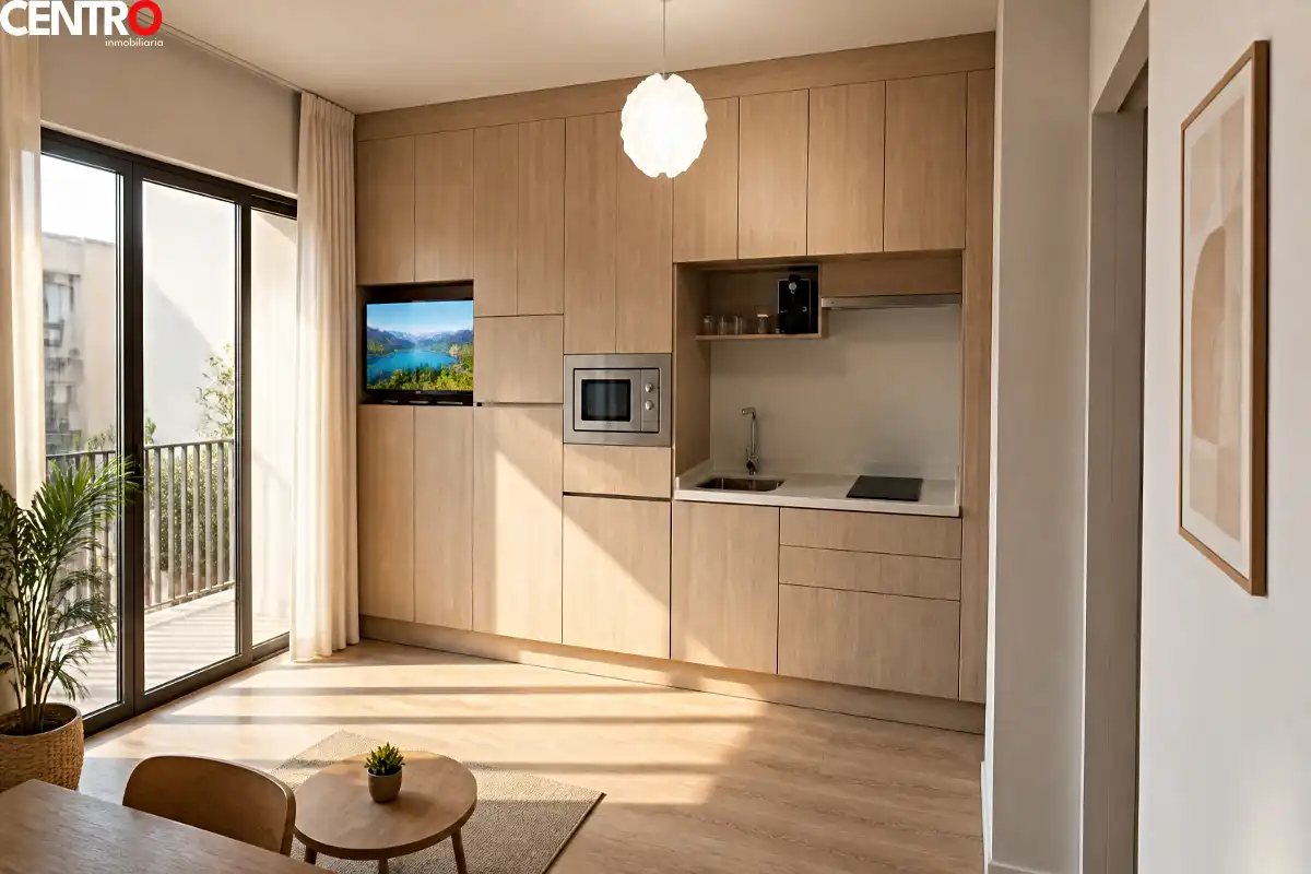 Küche von Wohnung zum Verkauf in Granada mit Klimaanlage, Heizung und Privatgarten