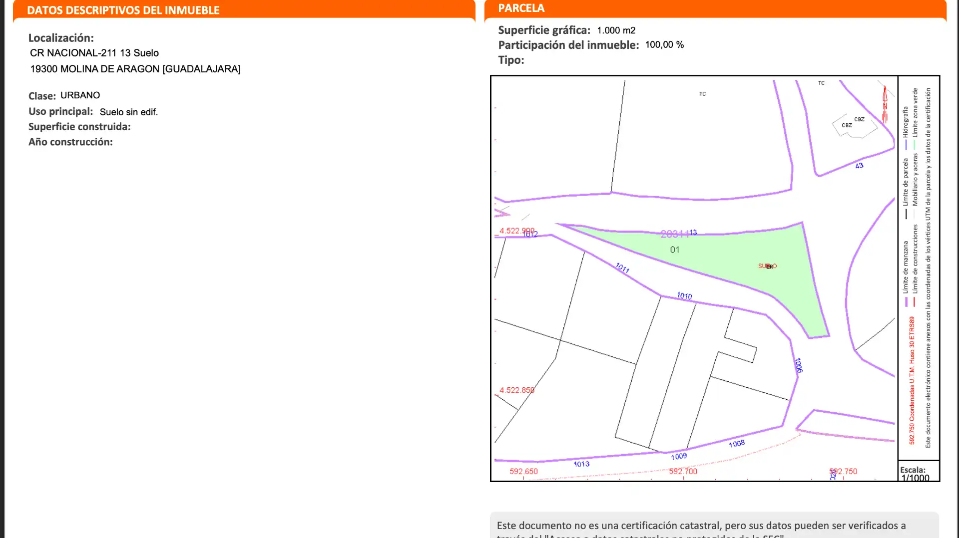 Terreno residenziale in vendita a N-211 13, imagen 2