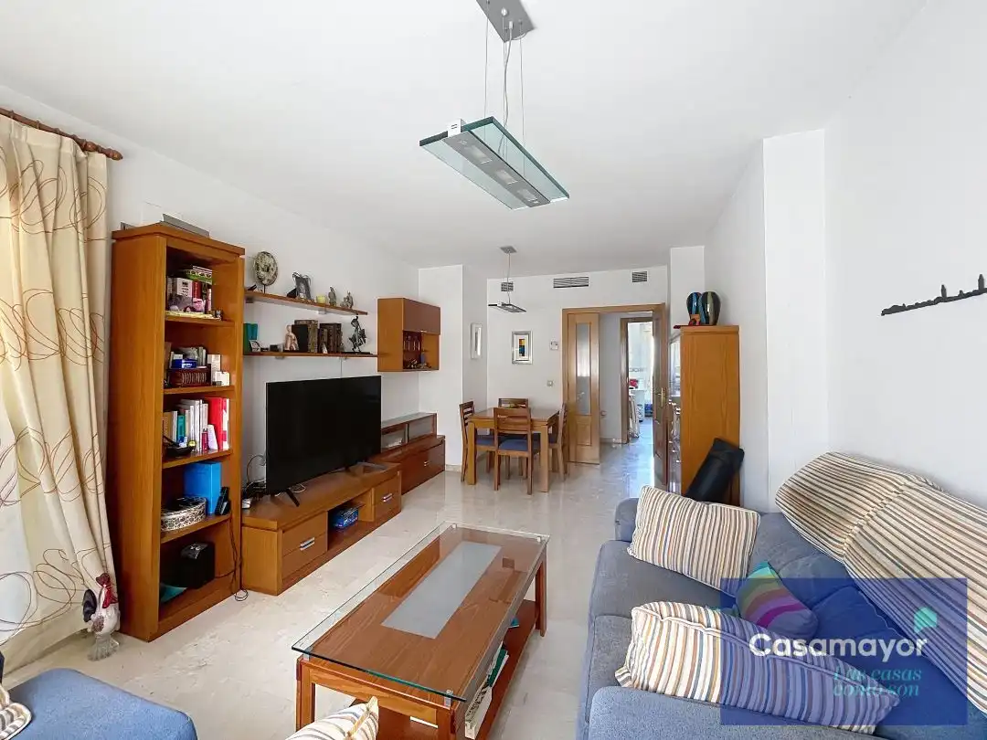 Sala d'estar de Pis en venda en Alicante / Alacant amb Aire condicionat, Calefacció i Jardí privat