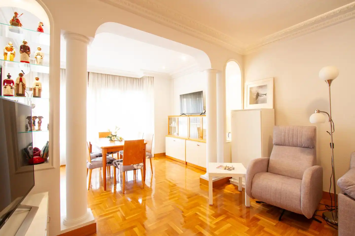 Wohnzimmer von Maisonette zum Verkauf in Villava / Atarrabia mit Klimaanlage, Heizung und Terrasse