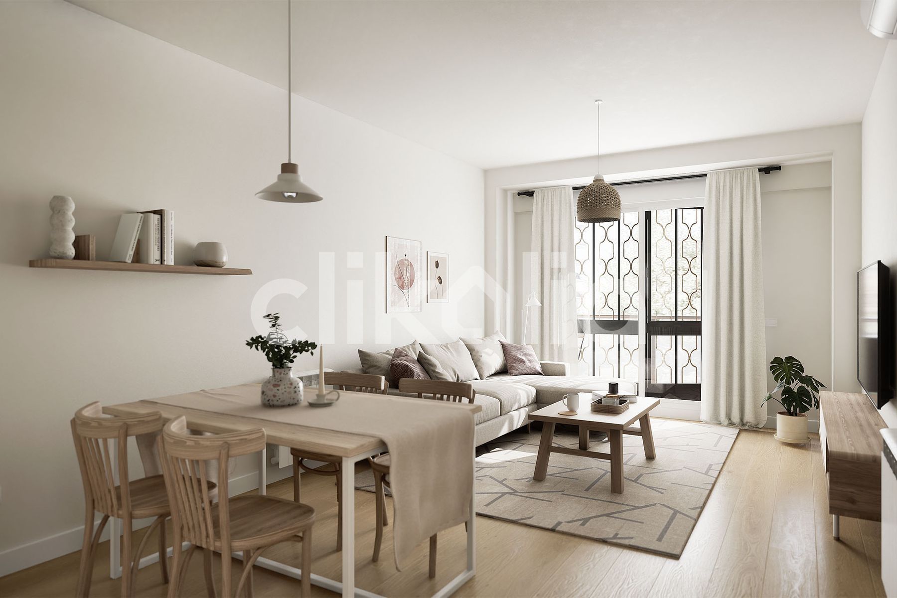 Sala d'estar de Pis en venda en  Madrid Capital amb Aire condicionat, Calefacció i Jardí privat