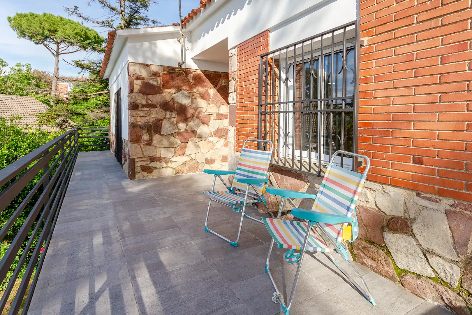 Terraza de Casa o chalet en venta en Castellví de Rosanes con Aire acondicionado, Calefacción y Jardín privado