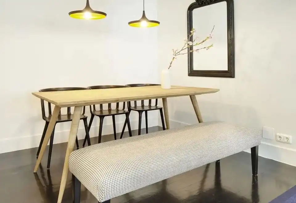 Dining room of Flat for rent in Donostia - San Sebastián   with Heating, Furnished and Washing machine
