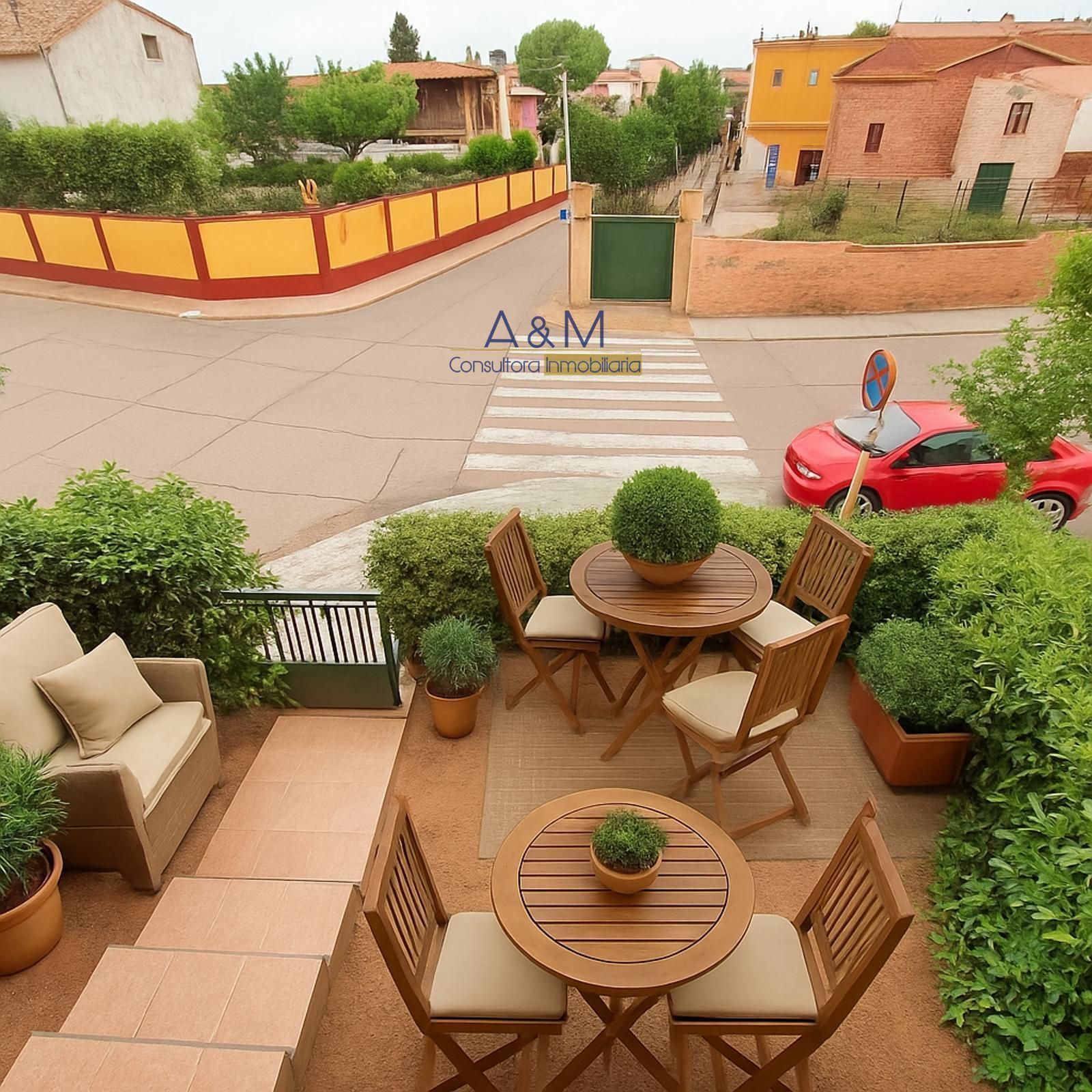 Terrace of Single-family semi-detached for sale in Cigales  with Heating