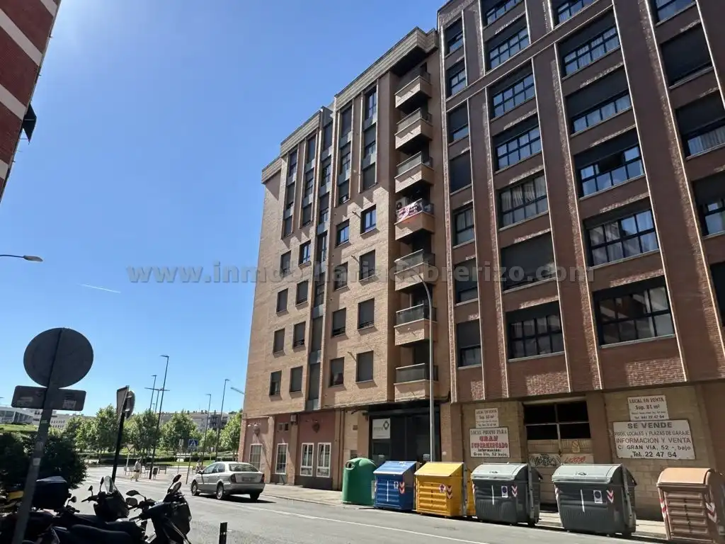 Vista exterior de Piso en venta en  Logroño con Calefacción, Parquet y Terraza
