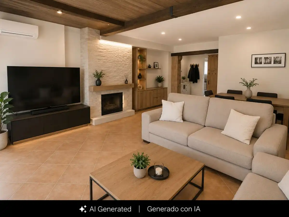 Sala d'estar de Casa adosada en venda en Alhaurín de la Torre amb Aire condicionat, Calefacció i Jardí privat