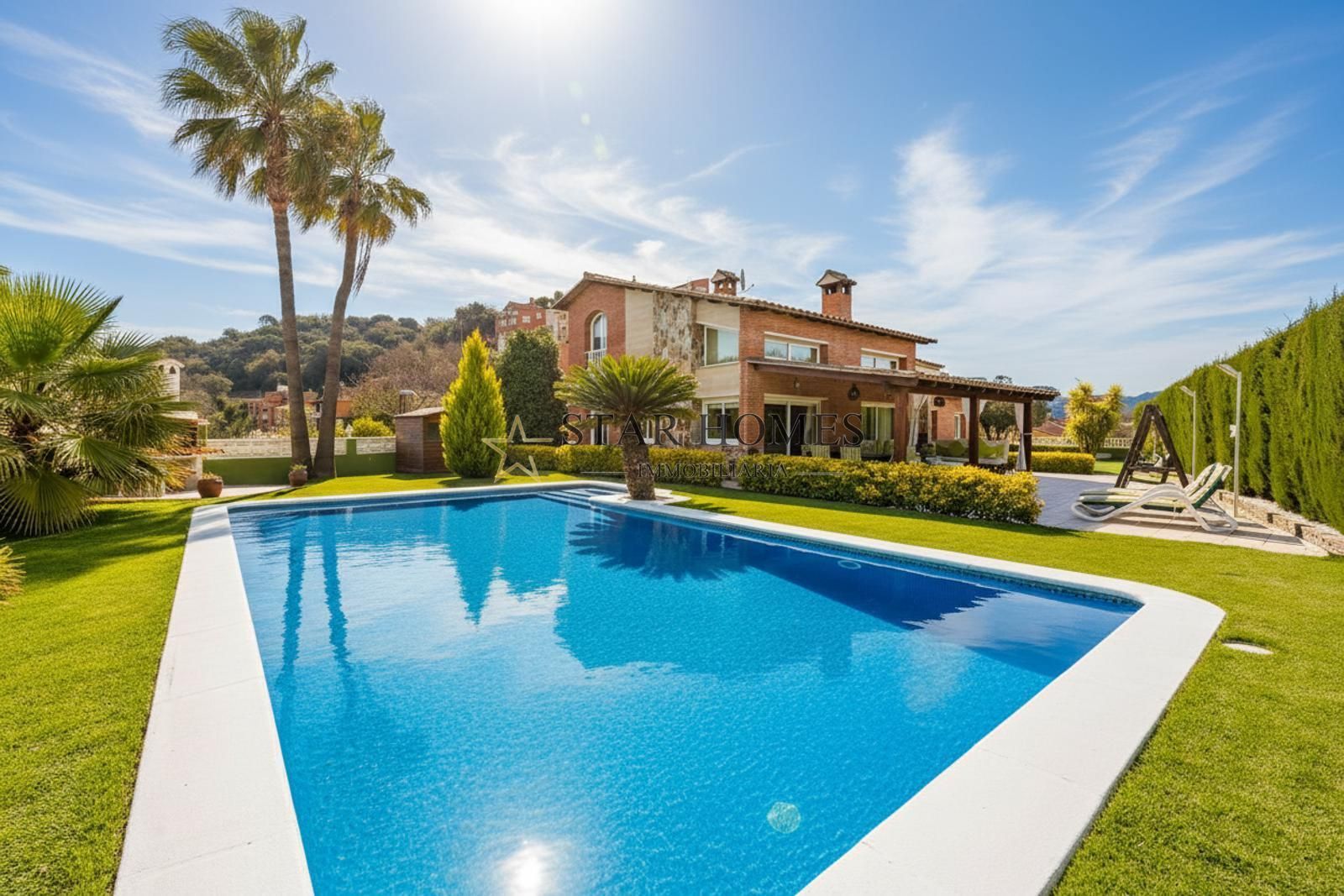 Swimming pool of Houses for sale in Sant Fost de Campsentelles  with Heating, Storage room and Swimming Pool