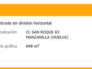 Foto 3 de Residencial en venta en Calle San Roque, 63, Manzanilla, Huelva