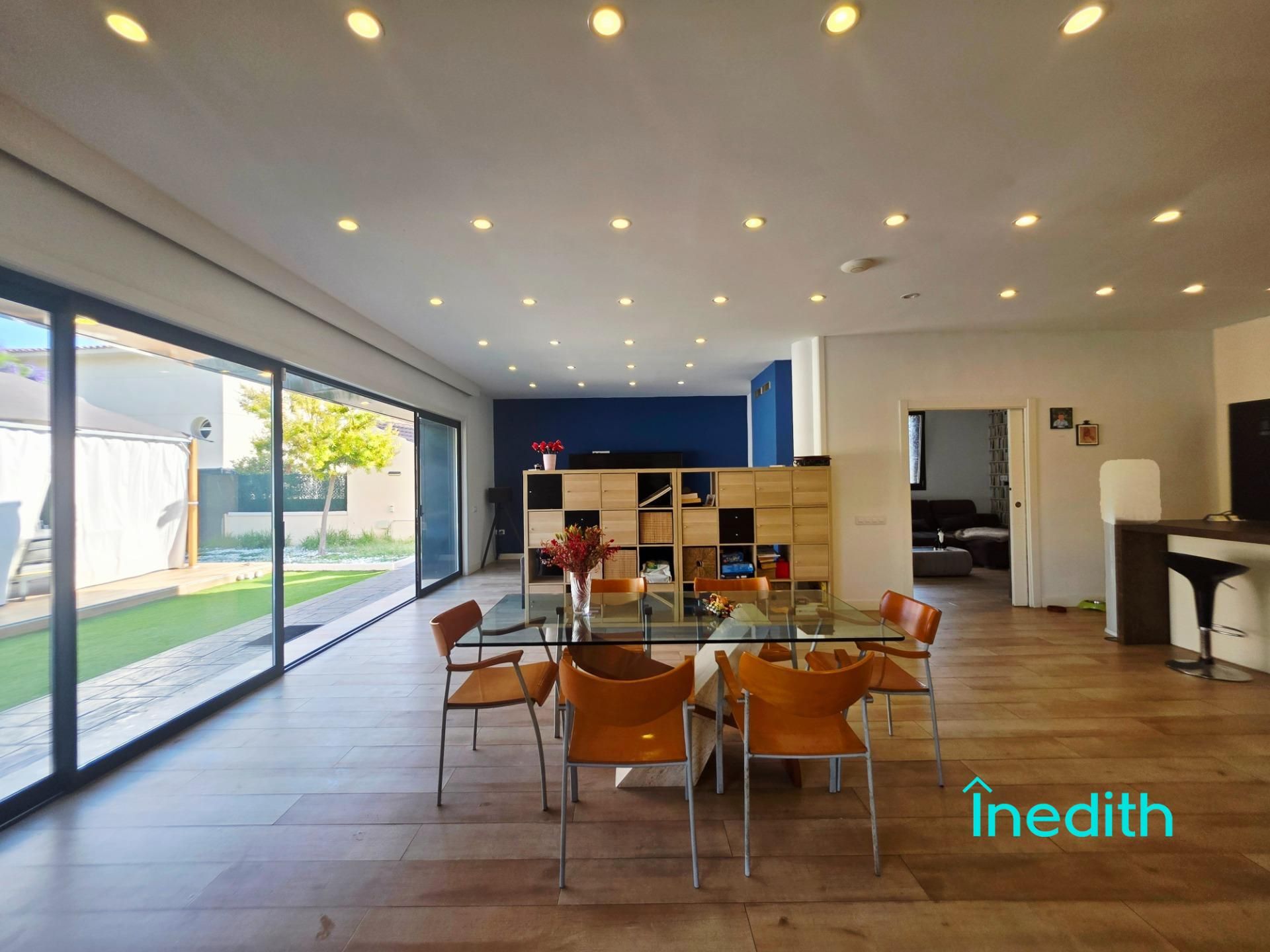 Dining room of House or chalet for sale in Cubelles  with Air Conditioner, Private garden and Swimming Pool