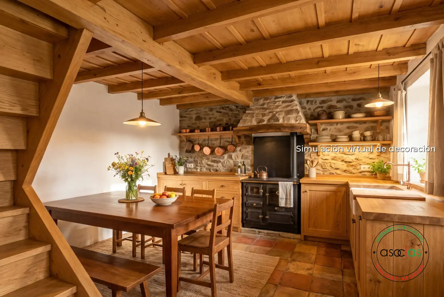Cocina de Casa o chalet en venta en Quirós con Calefacción