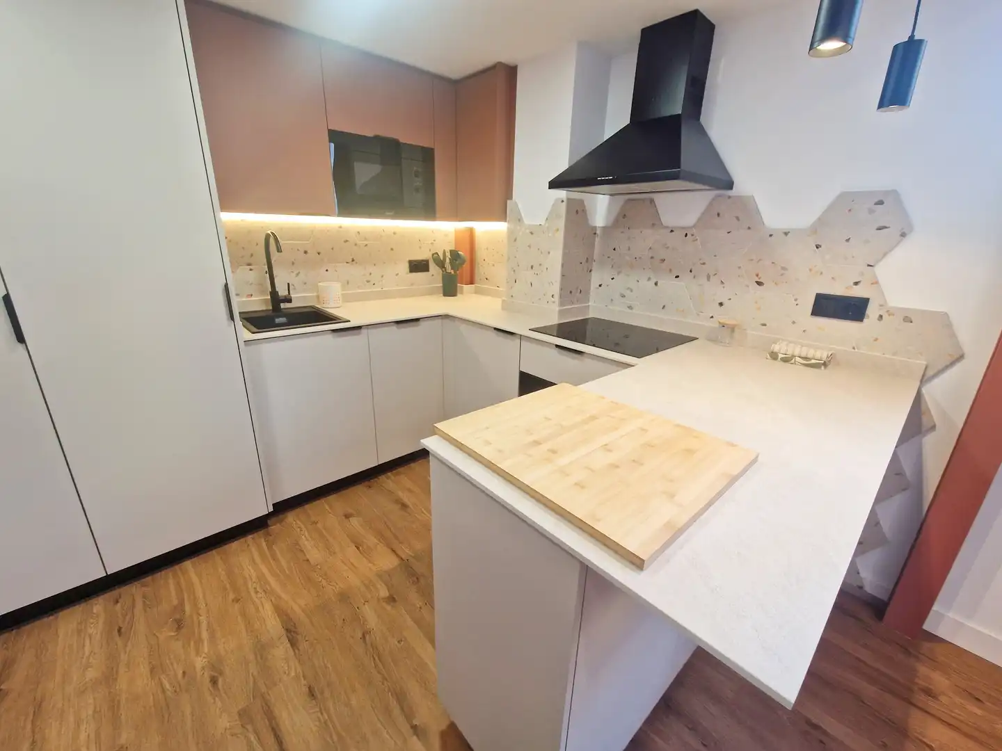 Kitchen of Apartments for rent in Málaga  with Air Conditioner and Heating