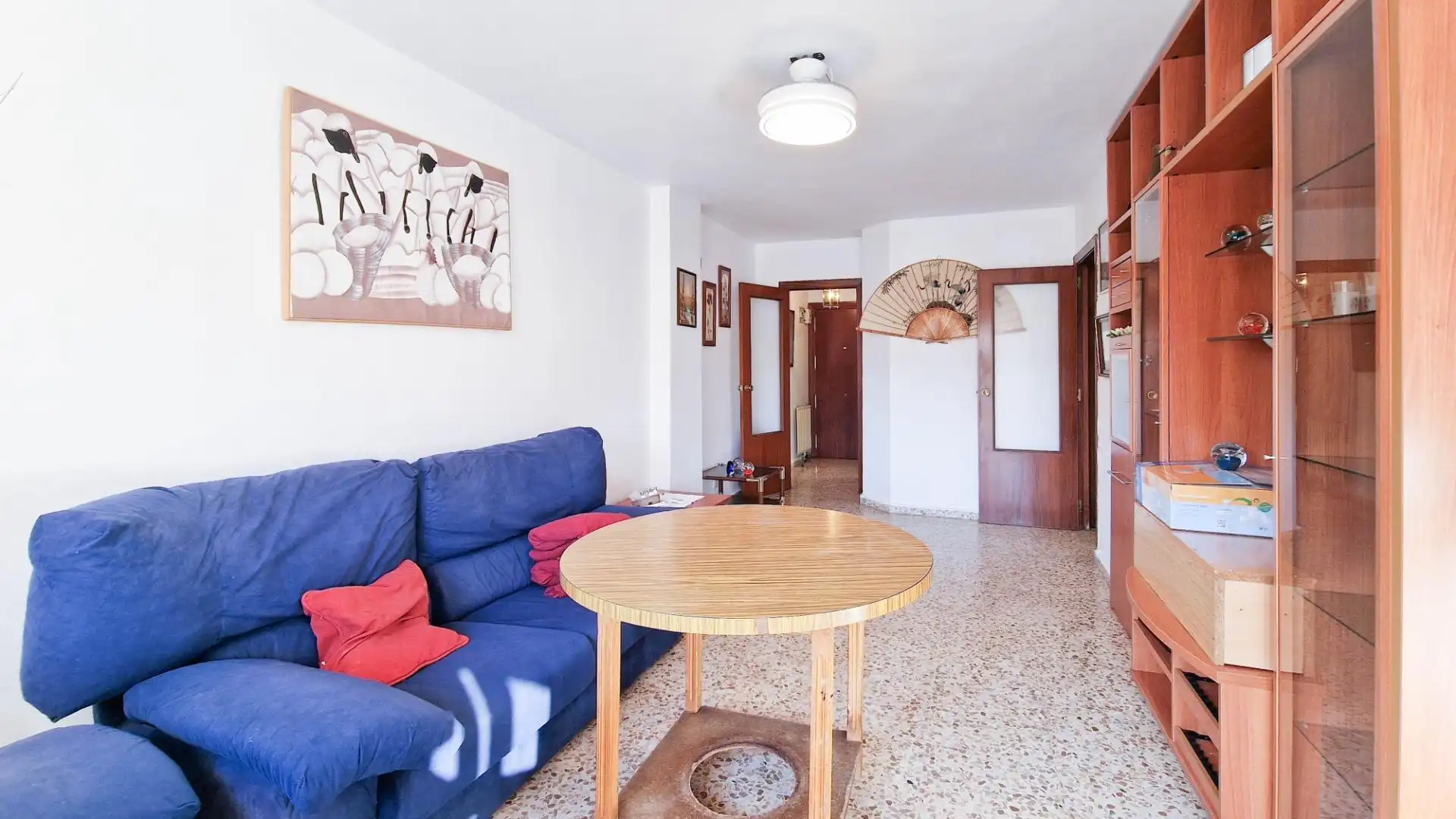 Wohnzimmer von Wohnung zur Miete in Badajoz mit Privatgarten, Möbliert und Balkon
