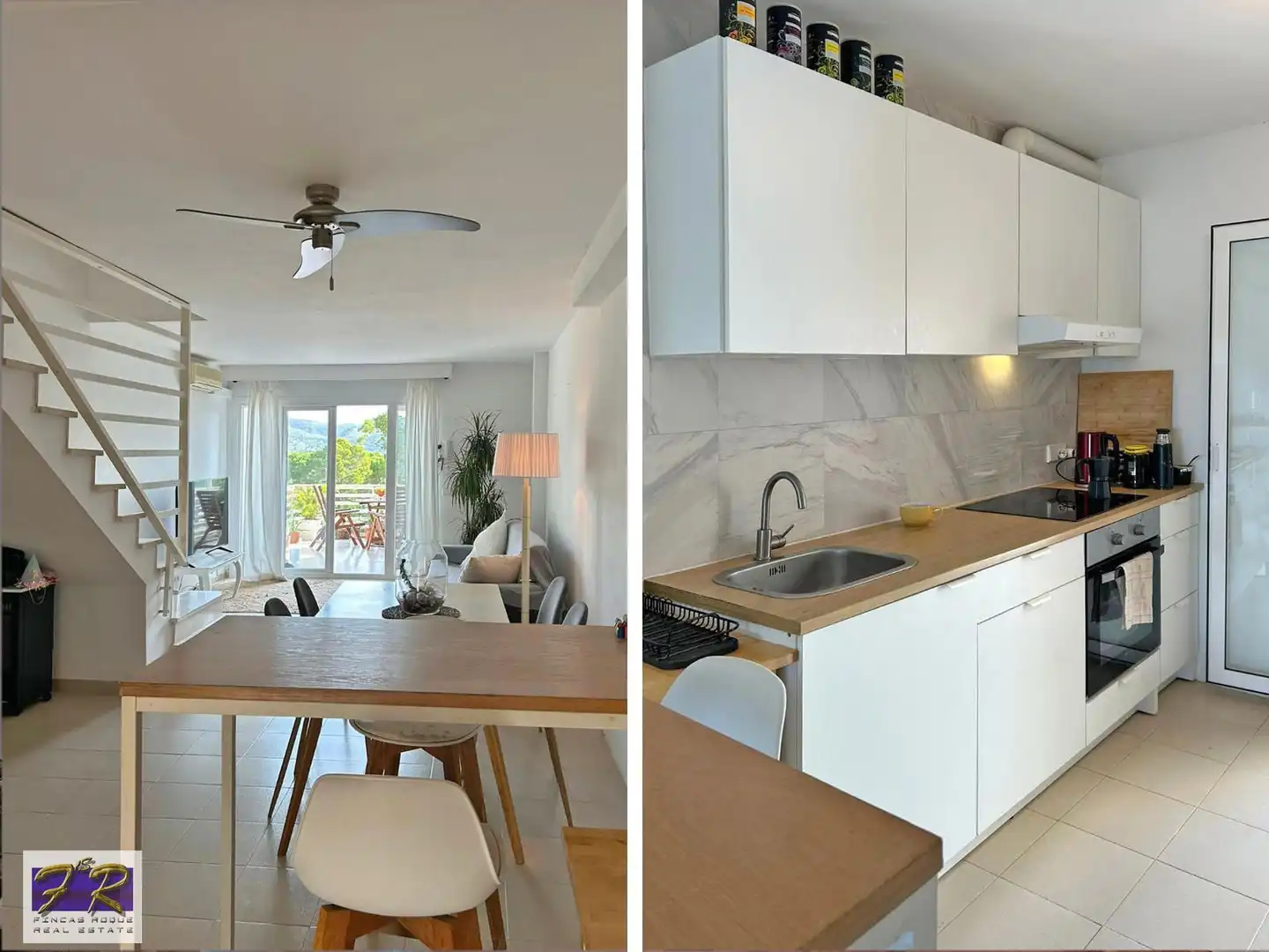 Küche von Wohnung zum Verkauf in Pollença mit Klimaanlage, Abstellraum und Schwimmbad