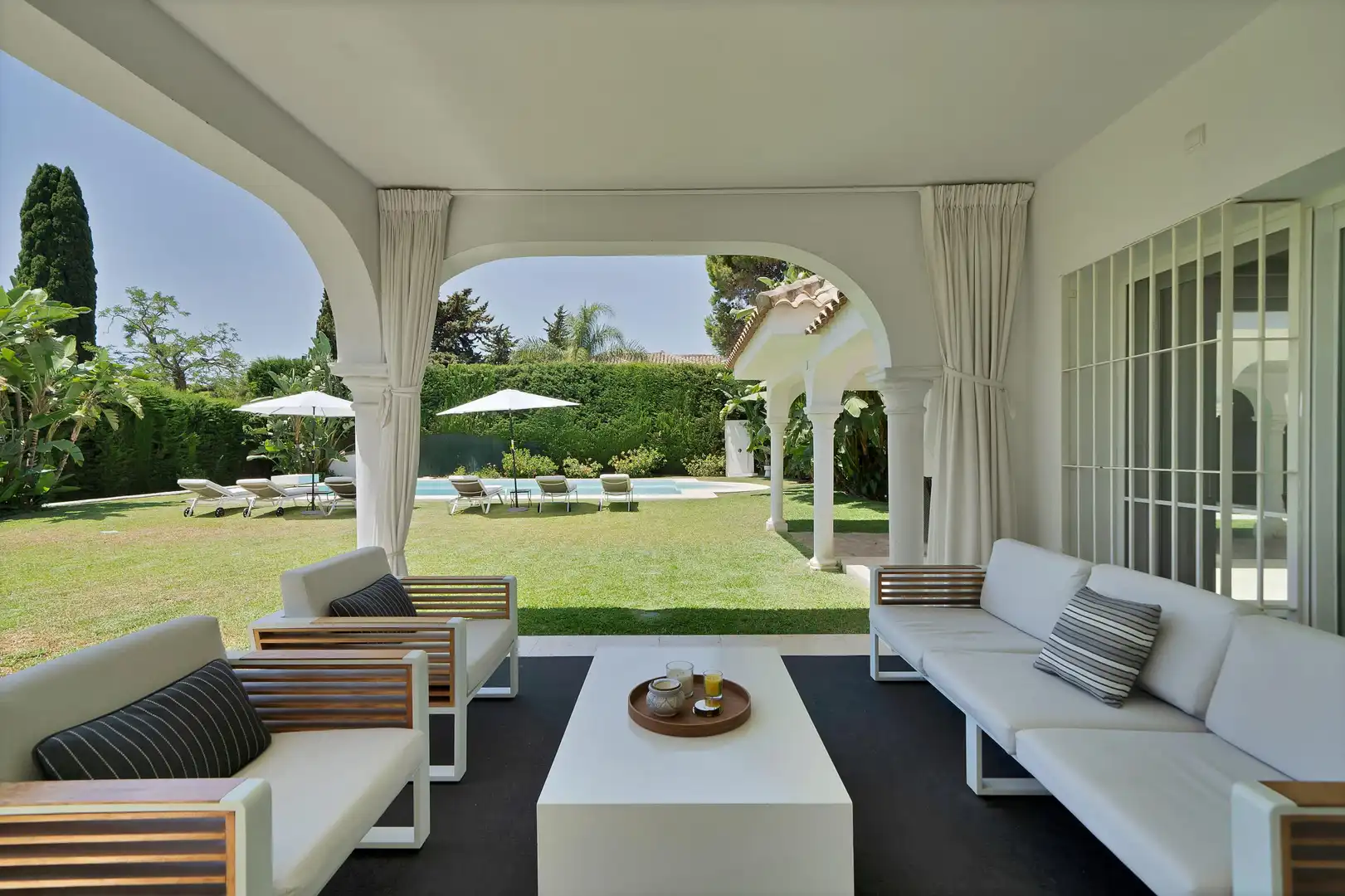 Terrace of Houses for rent in Estepona  with Air Conditioner, Heating and Private garden