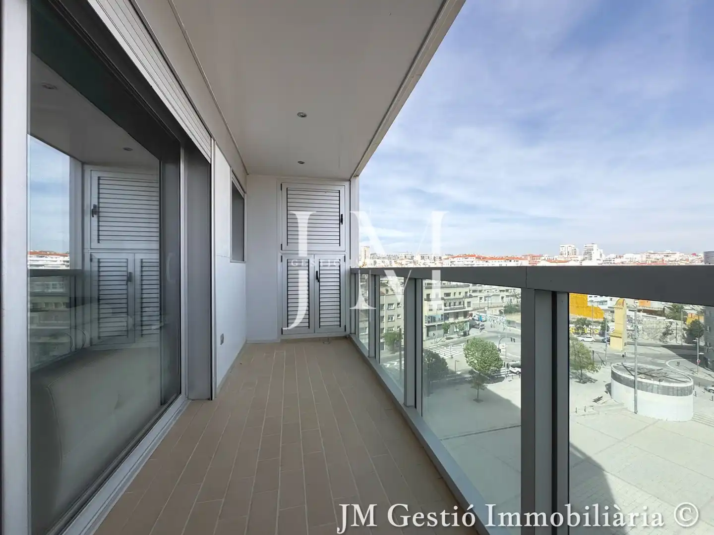 Terrasse von Wohnung zum Verkauf in Terrassa mit Klimaanlage, Heizung und Parkett
