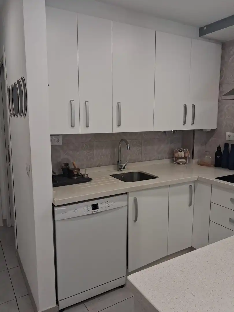Cuina de Pis de lloguer en Cádiz amb Aire condicionat, Moblat i Balcó