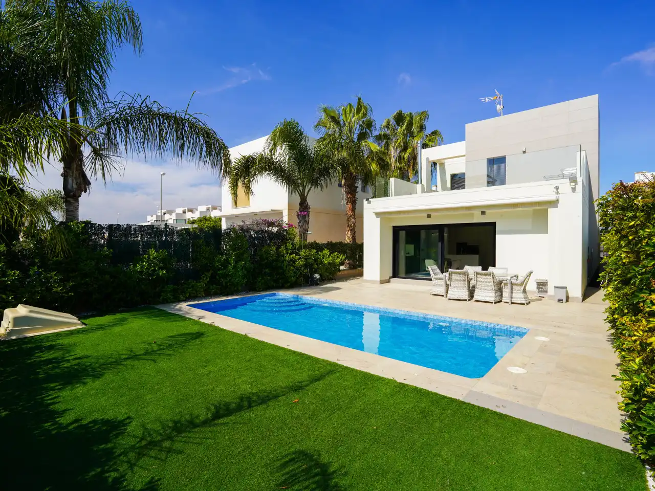 Swimming pool of Houses for sale in Rojales  with Air Conditioner, Heating and Private garden