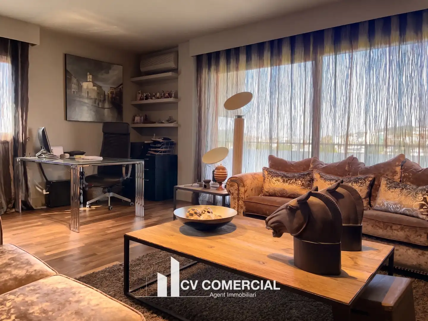 Sala de estar de Ático en venta en Tiana con Aire acondicionado, Calefacción y Parquet