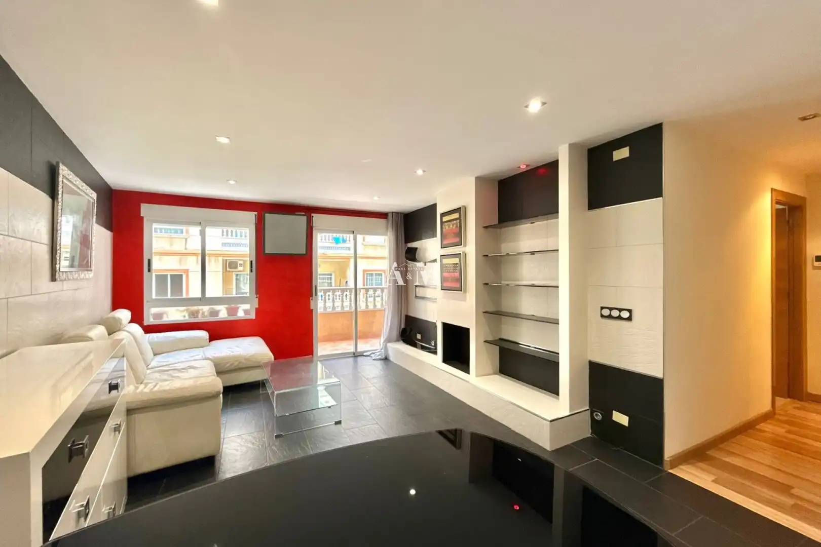 Living room of Apartments for rent in Torrevieja  with Air Conditioner, Heating and Parquet flooring