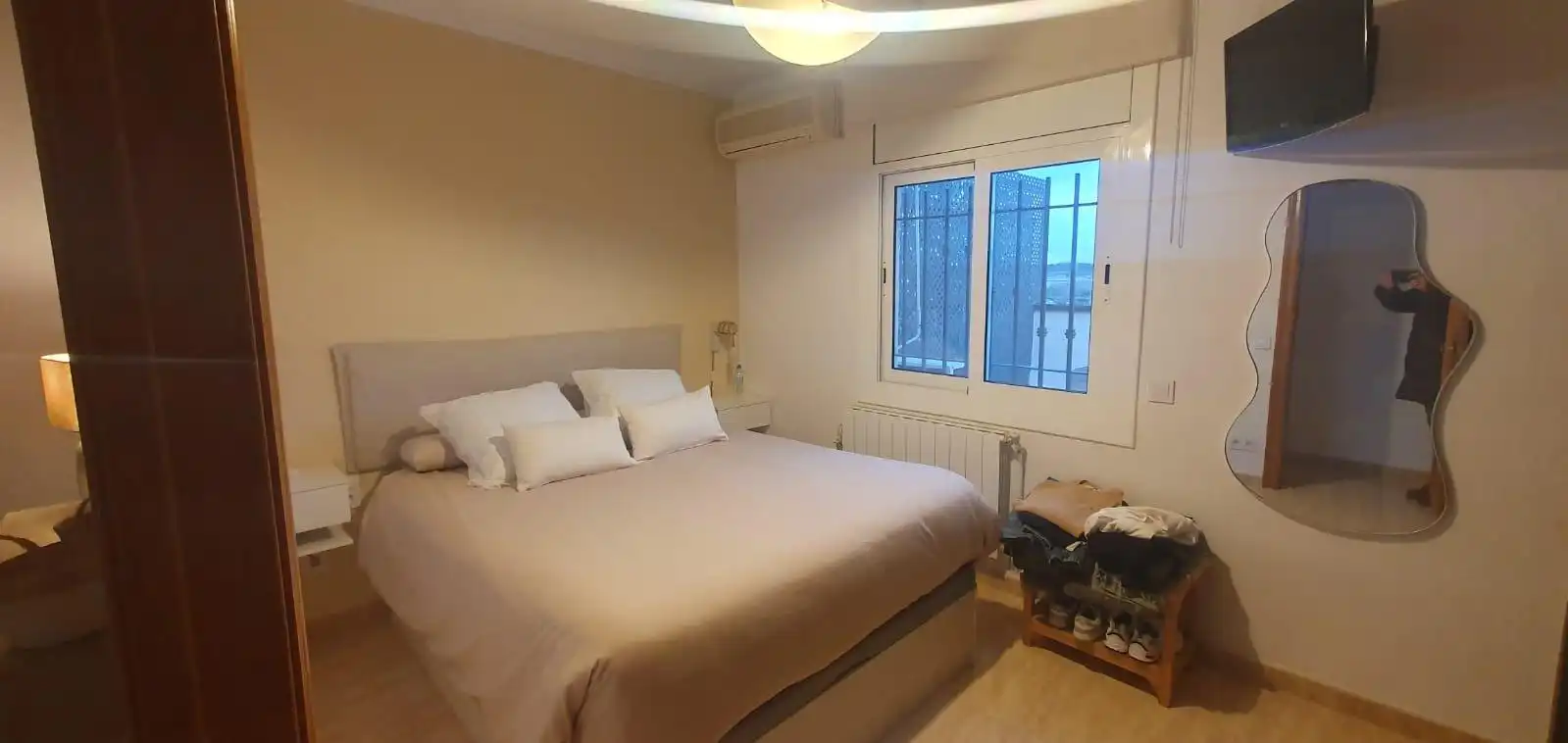 Schlafzimmer von Wohnungen zur Miete in Parets del Vallès mit Klimaanlage, Heizung und Terrasse