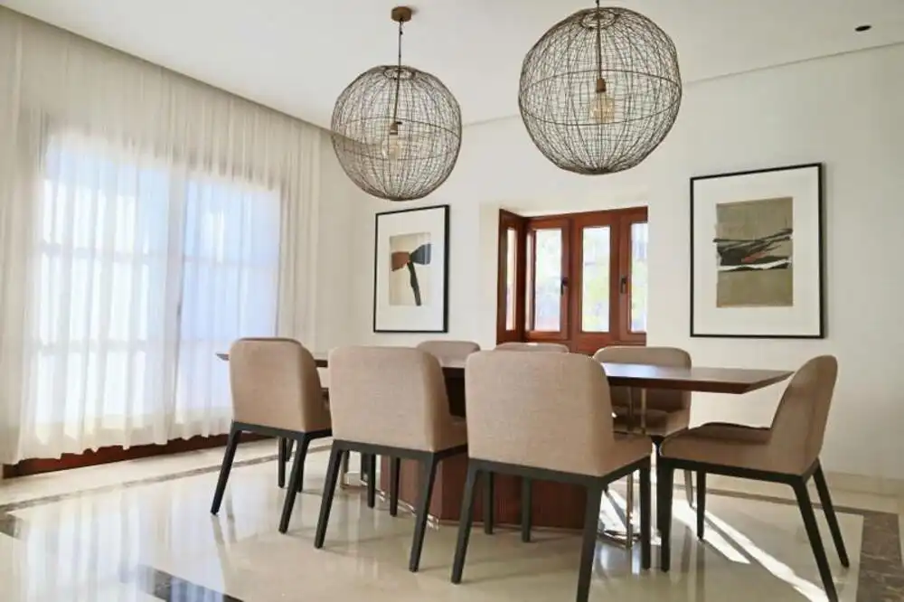 Dining room of Houses for rent in Marbella  with Air Conditioner, Terrace and Furnished
