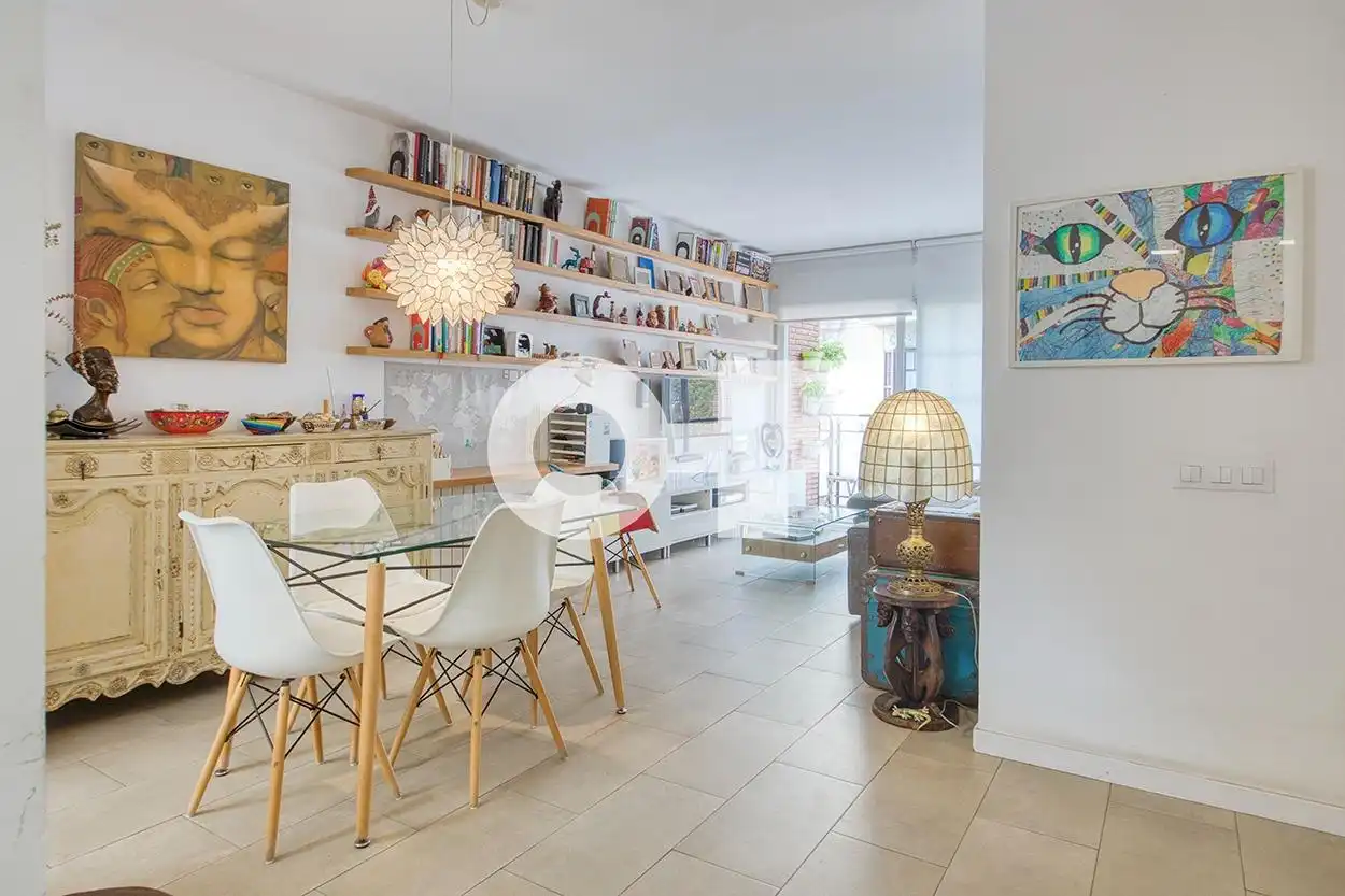 Sala de estar de Ático en venta en Barcelona con Aire acondicionado, Calefacción y Terraza