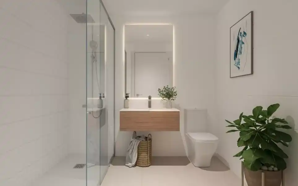 Baño de Apartamento en venta en Marbella con Aire acondicionado, Terraza y Piscina