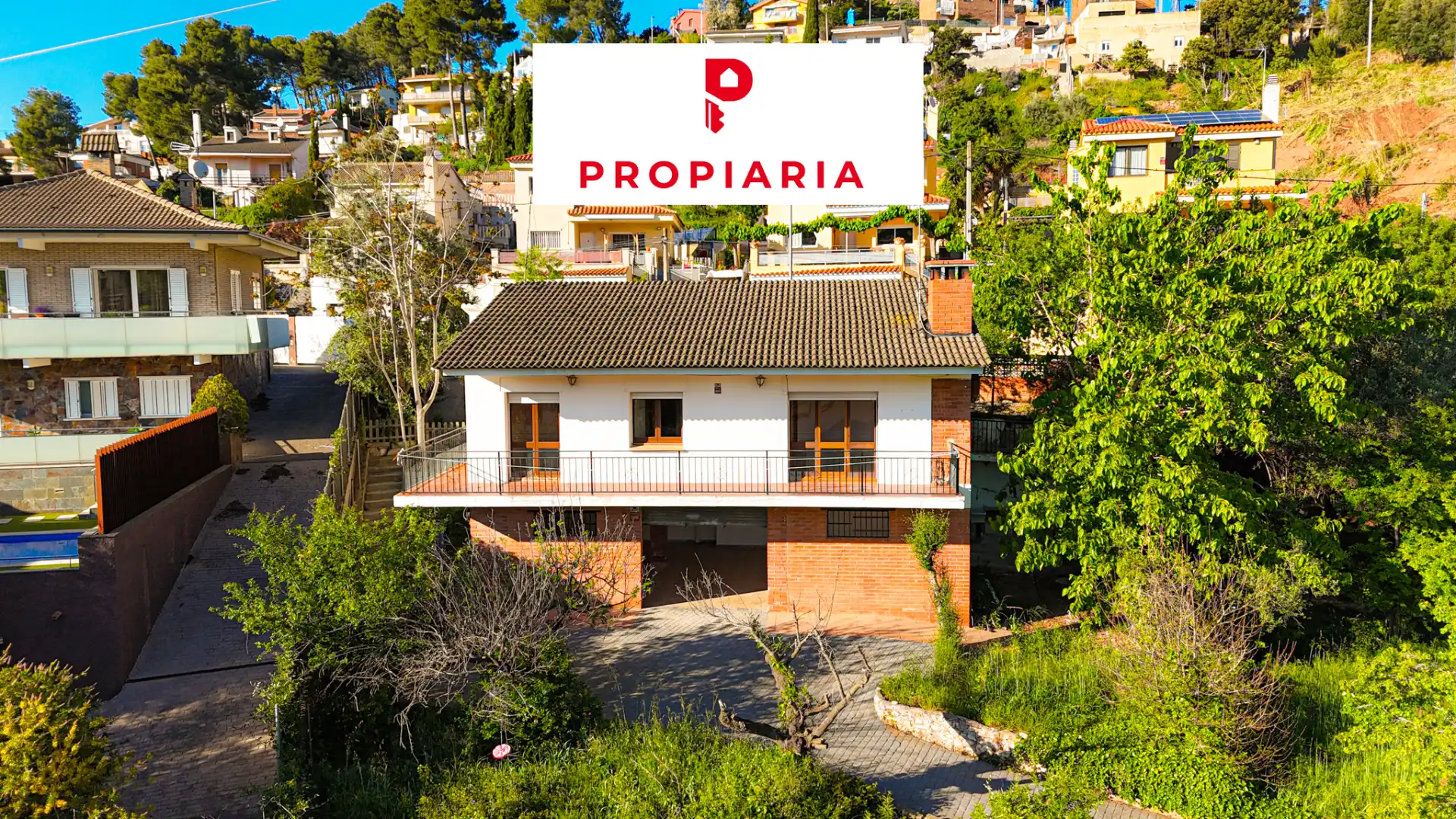 Exterior view of Houses for sale in Vallirana  with Air Conditioner, Heating and Private garden