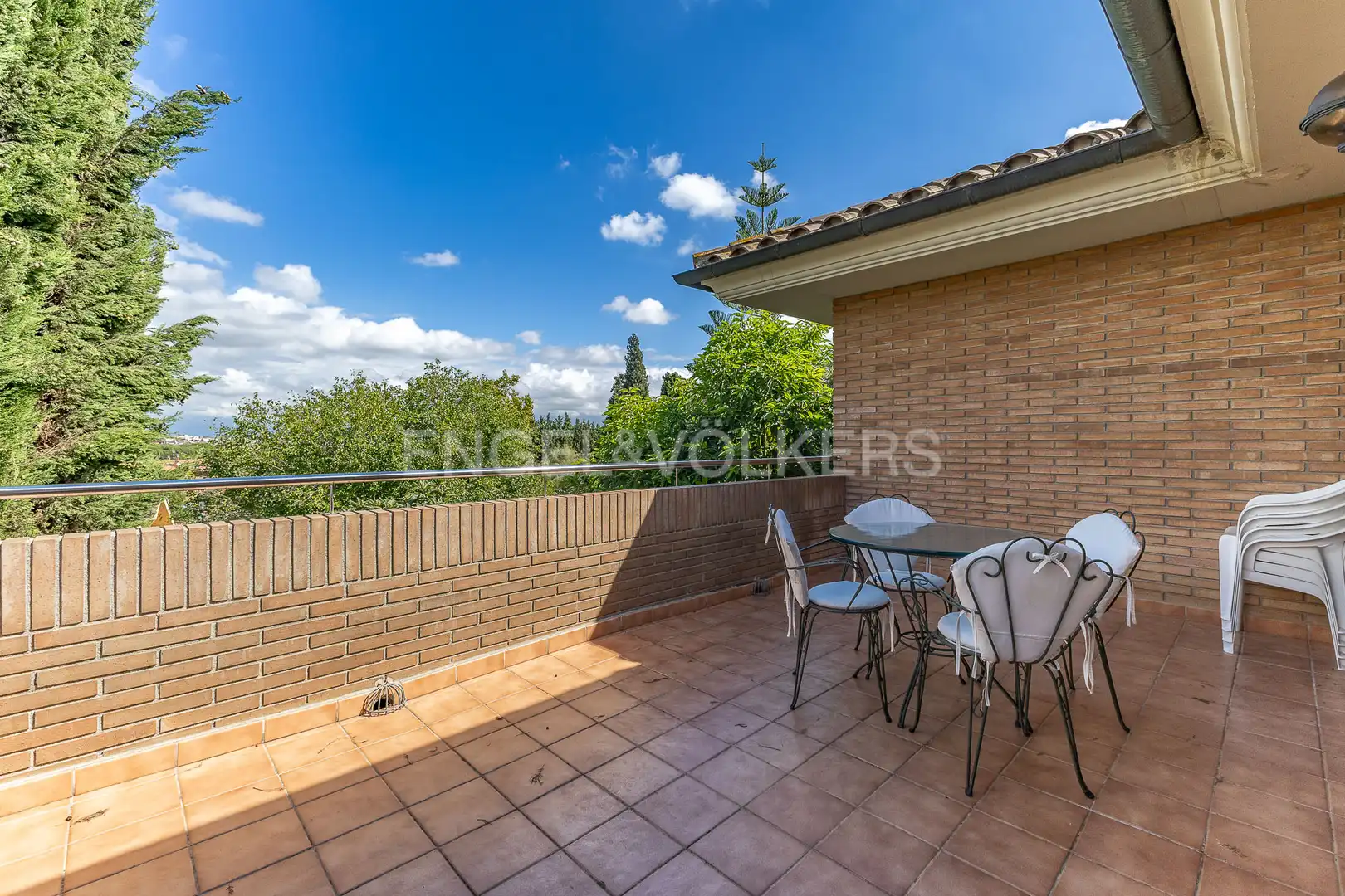 Terraza de Casa o chalet de alquiler en Sant Cugat del Vallès con Calefacción, Jardín privado y Piscina