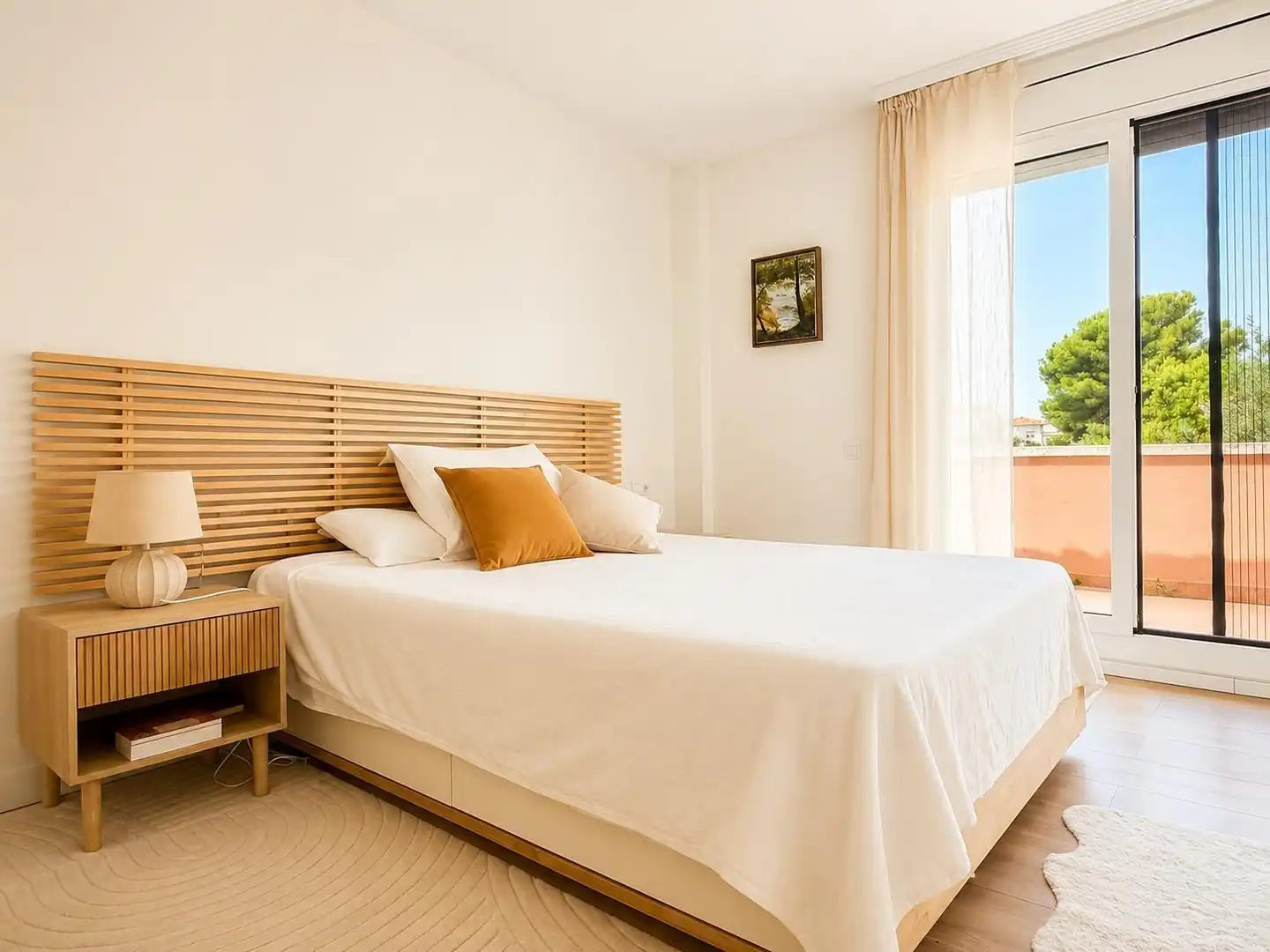 Habitación de Casa adosada en venta en Cunit con Aire acondicionado, Calefacción y Jardín privado